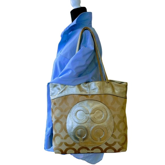 Coach Monogram Shoulder Bag - Picture 6 of 16